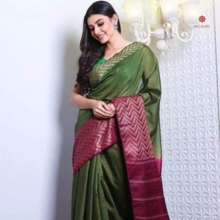 Mehendi Green Summer Silk Weaving Saree
