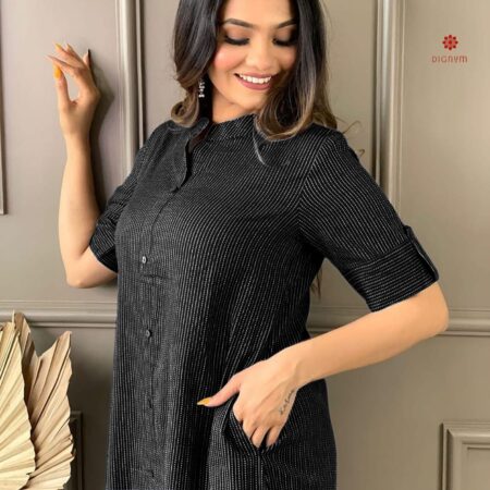 Buy Online Black Premium Quality Cotton Co-ord Set