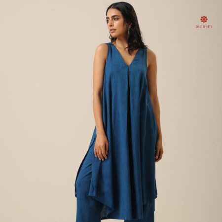 Buy Online Cobalt Blue Designer Premium Cotton Co-ord Set