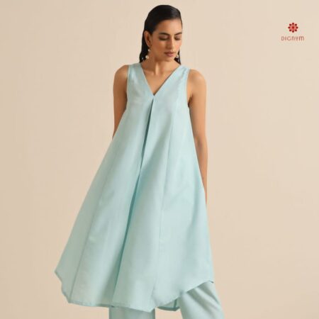 Buy Online Arctic Blue Designer Premium Cotton Co-ord Set