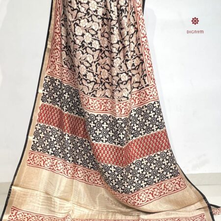 Latest Design Multicolor Handwoven Pure Silk Designer Print Saree